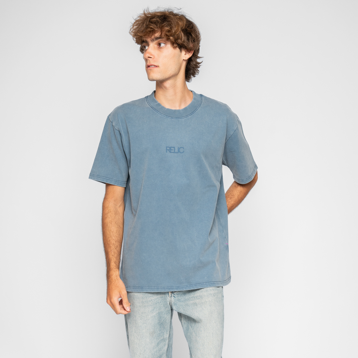 300 GSM 'Stone Blue' T-SHIRT